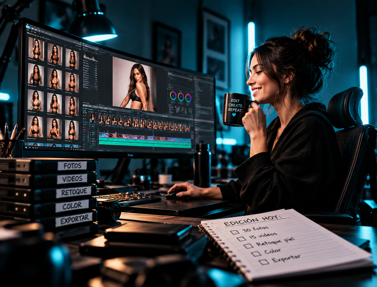 Creadora de contenido en suite de edición y postproducción digital